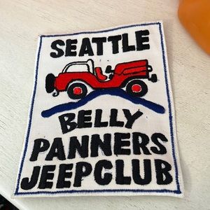 Vintage 4x4 Seattle Jeep belly panners club patch 5”x 7”